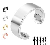 Vayro Ring, 2025 New Vayro Ring for Women Men, Vayro Rings Original Magnetic Wellness Rings, Adjustable, Light Weight, Water-Resistant (Silver)