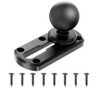 VAZESWIN Supporto da 10,2 cm con base a bullone a T a sfera da 3,8 cm per kayak, compatibile con supporti RAM da 3,8 cm, braccio a doppia presa a sfera, per Fish Finder, GPS marino, canna da pesca, 8