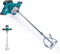 VAZY 24 Miscelatore Elettrico Professionale 1890W 220V - 6 Velocità - Mixer Cemento, Malta, Intonaco e Pittura - Asta Rinforzata Filettata a 2 Stadi con Frusta Tipo S - Anti Vibrazioni