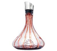 VB VIN BOUQUET FIA 1573 Decanter per vino da 1,5 l con aeratore e versatore, design montagna, vetro di alta qualità, confezione regalo