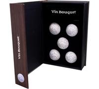 VB VIN BOUQUET FIE 1540 Set 5 Pietre Raffreddatrici Rotonde, Pietra Naturale Riutilizzabile, Raffreddamento Senza Diluire, Confezione Regalo