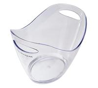 VB VIN BOUQUET Transparent 2 Bottles Ice Bucket Secchiello portaghiaccio Trasparente per 2 Bottiglie, ABS
