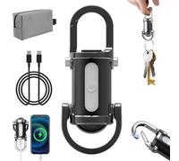 Vbbert Keychain Flashlight Waterproof Light, 2 in 1 Flashlight and Power Bank, 1200lm Super Bright Mini Keychain Flashlights, Portable Rechargeable, 7 Lighting Modes, for Camping & Hiking (B)