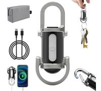 Vbbert Keychain Flashlight Waterproof Light, 2 in 1 Flashlight and Power Bank, 1200lm Super Bright Mini Keychain Flashlights, Portable Rechargeable, 7 Lighting Modes, for Camping & Hiking (A)