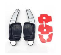 Vbbrswaad Paddle Del Cambio Auto Per VW Per CC Per Golf 6 Per Passat Per B6 Per Jetta Per MK5 2 Pezzi Cambio Volante Per Auto Paddle Blade Shifter(Silver Black)