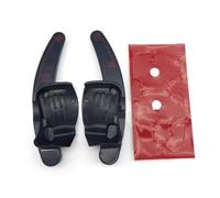Vbbrswaad Paddle Del Cambio Auto Per VW Per CC Per Golf 6 Per Passat Per B6 Per Jetta Per MK5 2 Pezzi Cambio Volante Per Auto Paddle Blade Shifter(Red Black Rubber)