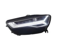 Vbbrswaad Proiettore Fari Anterior Per A6 C7 2012-2018 FariAnteriori Plug And Play Con Luci Di Svolta A LED DRL Fari Anteriori 1 Coppia Gruppo Fari A LED(Bar replacement 2016-2018)