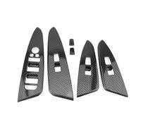 VBCXGV Adesivo per Pannello interruttori in Vetro per Auto, Striscia di Finitura Interna, Copertura Interruttore alzacristalli, Nero Carbonio, per Kia Sportage NQ5