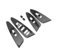 VBCXGV Adesivo per Pannello interruttori in Vetro per Auto, Striscia di Finitura Interna, Copertura Interruttore alzacristalli, Nero Carbonio, per Kia Sportage NQ5