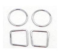 VBCXGV Copertura cromata per Bocchetta di Ventilazione Aria condizionata Anteriore Superiore per Auto, per Jeep Compass 2011 2012 2013 2014 2015