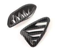 VBCXGV Copertura di Stile per Cornice Presa Aria condizionata Laterale strumentazione Auto in ABS Nero Carbonio, per Fiat 124 Abarth 124 2016-2024