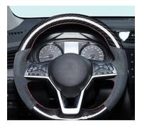 VBCXGV Coprivolante in Pelle Scamosciata Nera Carbone per Auto, per Nissan X-Trail Qashqai March Serena Micra Kicks 2017-2019 Altima Teana 2019