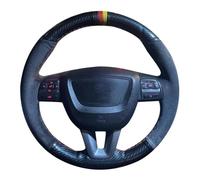 VBCXGV Coprivolante in Pelle Scamosciata Nera Carbone per Auto, per Seat Leon Altea Leon Cupra 2008-2012 Toledo 2012-2014 Alhambra 2010