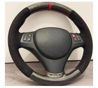 VBCXGV Coprivolante per Auto Cucito a Mano in Pelle Scamosciata Nera Carbone, per E90 E91 E92 E93 E87 E81 E82 E88 X1 E84