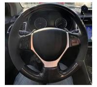 VBCXGV Coprivolante per Auto Cucito a Mano in Pelle Scamosciata Nera Carbone, per Suzuki Swift 2011-2017 SX4 S-Cross Celerio Vitara
