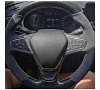VBCXGV Coprivolante per Auto Cucito a Mano in Pelle Scamosciata Nero Carbone, per Chevrolet Cruze 2014-2018 e Volt 2014 2015-2019