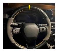 VBCXGV Coprivolante per Auto Cucito a Mano in Pelle Scamosciata, Nero Carbone, per Honda Civic 2022 2023 2023 CRV CR-V Accord