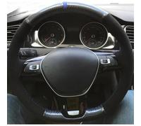 VBCXGV Coprivolante per Auto in Pelle Scamosciata Nera Carbone Cucito a Mano, per Golf 7 Mk7, Nuova Polo, Jetta, Passat B8