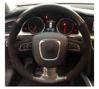 VBCXGV Coprivolante per Auto in Pelle Scamosciata Nera Carbone, per Audi A3 8P Sportback A4 B8 Avant A5 8T A6 C6 A8 D3 Q5 8R Q7 4L S3 S4 S5