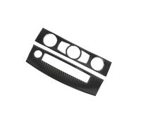VBCXGV Cornice per Pannello di Controllo CD con Presa d'Aria condizionata per Console Auto, Adesivi in Nero Carbonio, per Serie 5 E60 2008-2010