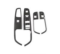 VBCXGV Maniglia Interna della portiera dell'auto, Pulsanti dell'interruttore di Sollevamento del Vetro del finestrino, Cornice di Copertura, per Alfa Romeo Stelvio 2017 2018-2020