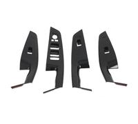 VBCXGV Rivestimento del Pannello del Pulsante dell'interruttore di Sollevamento del finestrino della portiera dell'auto, Nero Carbonio, per Hyundai Cantus Creta ix25 2020 2021