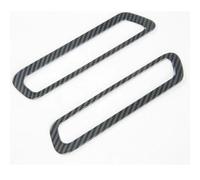 VBCXGV Rivestimento per Bocchetta dell'Aria condizionata, Montante A, portiera Interna Anteriore, Colore Nero Carbonio, per Ford Explorer 2020-2024