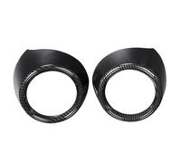 VBCXGV Telaio di Copertura per Bocchetta di Ventilazione dell'Aria condizionata Anteriore per Auto, ABS, Nero Carbonio, per Alfa Romeo Giulia 2017-2020