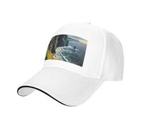 Vbcxza Ireland Outdoors County Clare The Cliffs - Berretto da baseball classico, unisex, regolabile ed elegante, con parte superiore rinforzata, bianco, Taglia unica
