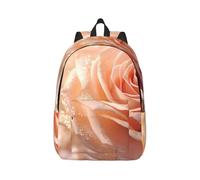 Vbcxza Zaino in tela con stampa glitter oro rosa, dimensioni medie e piccole, perfetto per escursioni, viaggi e uso quotidiano, Nero , S, Zainetto