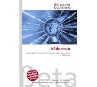 VBdocman: Visual Basic, Comparison of Documentation Generators, VSdocman