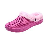 VBEDKDEB Pantofole da donna invernali, calde, da donna e da uomo, in memory foam, calde, per inverno, per interni ed esterni, per modificare il testo di origine:, rosa intenso, 37.5 EU
