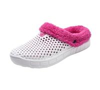 VBEDKDEB Pantofole da donna invernali, calde, da donna e da uomo, in memory foam, calde, per inverno, per interni ed esterni, per modificare il testo di origine:, bianco, 40.5 EU