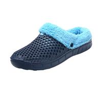 VBEDKDEB Pantofole da donna invernali, calde, da donna e da uomo, in memory foam, calde, per inverno, per interni ed esterni, per modificare il testo di origine:, Blu, 43 EU