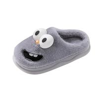 VBEDKDEB Pantofole da donna invernali calde pantofole con lingua sospesa, baci invernali 3D grandi occhi cane, divertente pacchetto dei cartoni animati, testa EVA, divertenti, morbide, calde, comode