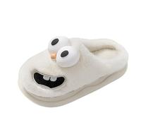 VBEDKDEB Pantofole da donna invernali calde pantofole con lingua sospesa, baci invernali 3D grandi occhi cane, divertente pacchetto dei cartoni animati, testa EVA, divertenti, morbide, calde, comode