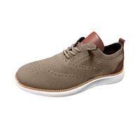 VBEDKDEB Scarpe casual da uomo nuove scarpe da corsa casual mosche tessitura maglia uomo scarpe alla moda sport uomo, cachi, 43 EU