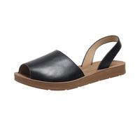 VBEDKDEB Scarpe estive da donna comode, sandali da donna estivi, sandali piatti con suola spessa, da donna dall'Europa e dal sud-est asiatico, per taglie grandi con tacco, Nero , 38.5 EU