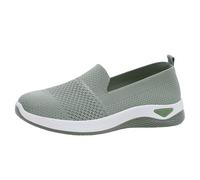 VBEDKDEB Sneaker da donna, scarpe da ginnastica per il tempo libero, da donna, per l'autunno, per la mamma, con bocca piatta, versatili, per il tempo libero, per l'estate, verde, 37.5 EU