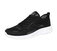 VBEDKDEB Sneakers uomo scarpe da corsa scarpe sportive moda primavera uomo scarpe sportive fondo piatto leggero tessuto mosche design cavo traspirante confortevole tinta unita scarpe da trekking