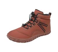 VBEDKDEB Stivali invernali da donna stivali da neve invernali da donna in peluche caldo con suola spessa in cotone per esterni coppie tutti i cinque dita stivali spessi stivali gotici, marrone, 43 EU