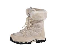 VBEDKDEB Stivali invernali da donna stivali da neve invernali da donna stivali da neve invernali caldi con polpaccio medio imbottiti, ispessiti nord-est in cotone Border Grandi stivaletti con tacco