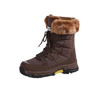 VBEDKDEB Stivali invernali da donna stivali da neve invernali da donna stivali da neve invernali caldi con polpaccio medio imbottiti, ispessiti nord-est in cotone Border Grandi stivaletti con tacco