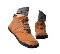 VBEDKDEB Stivali invernali da donna, stivali da neve, scarpe invernali calde e vellutate, in cotone, per uomo e donna, alla moda, a cinque dita, con suola spessa, scarpe gotiche, marrone, 38.5 EU