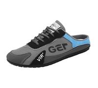 VBEDKDEB Zoccoli da uomo Pantofole comode primavera nuove scarpe da uomo coreano alla moda tutte le scarpe casual pigro mezzo slip sulle scarpe delle dita degli uomini zoccoli da giardino scarpe
