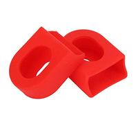 Vbest life 1 Paio 2 Pezzi Protezione per pedivella per Bicicletta Protezione per pedivella Protezione Morbida per Manicotti Stivali MTB Tappi per guarnitura per Mountain Bike(Rosso)