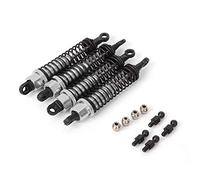 Vbest life Ammortizzatori Anteriori e Posteriori per Auto RC, 80MM Ammortizzatori Anteriori e Posteriori per Auto RC Accessorio per RGT 136100 1/10(Argento)