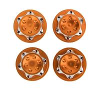 Vbest life Confezione da 4 Pezzi da 17mm Dado Ruota, Coperchio Antipolvere in Lega di Alluminio Accessorio Ricambio Ruota Adatta per 1/8 RC Modello di Auto(Arancia)