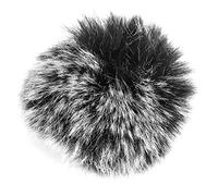 Vbest life Microfono Portatile per radiodiffusione Lavalier Clip su Risvolto Microfono a condensatore Copertura pelosa Parabrezza Parabrezza Pelliccia di Pelliccia per Wm6/WM8/M1