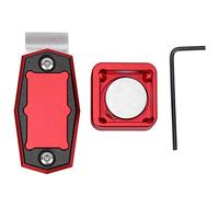 Vbest life Mini Portatile Magnetico Biliardo Chalk Case Cue Chalk Box Holder con Clip Fissa Piscina Snooker Accessori Sportivi (Rosso)